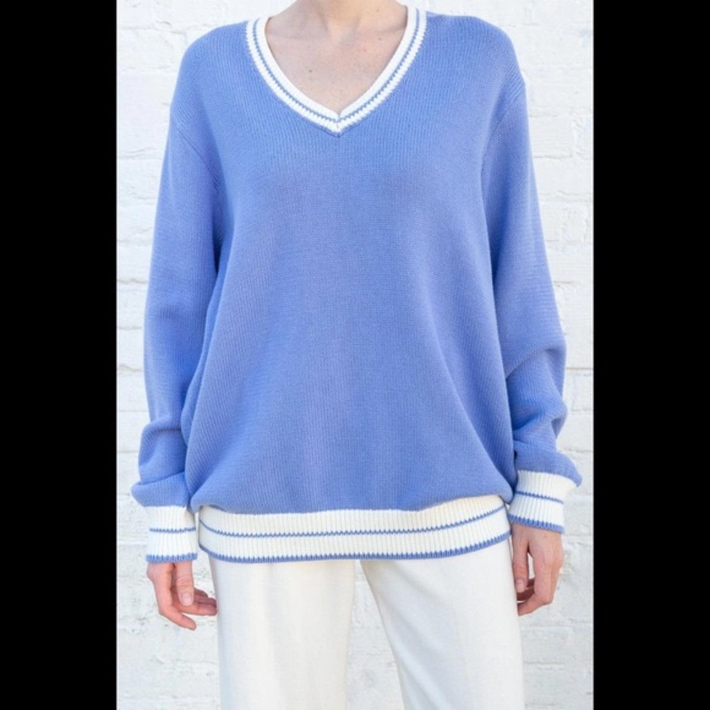 BRANDY MELVILLE BLUE OVERSIZED SWEATER